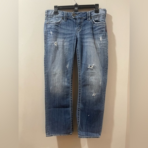 Silver Jeans Womens 29 Tuesday Low Capri‎ Stretch Denim Blue Casual Comfo…